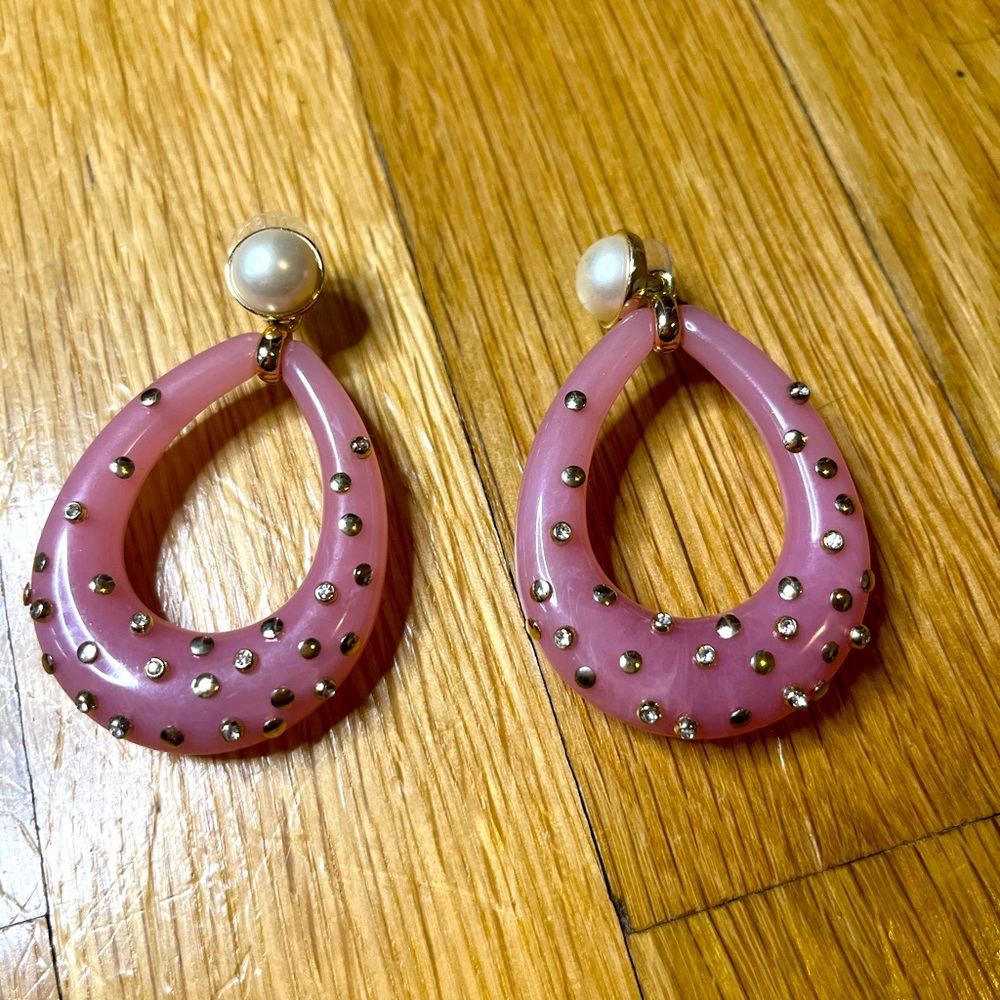 Stella and Dot Pink Earrings